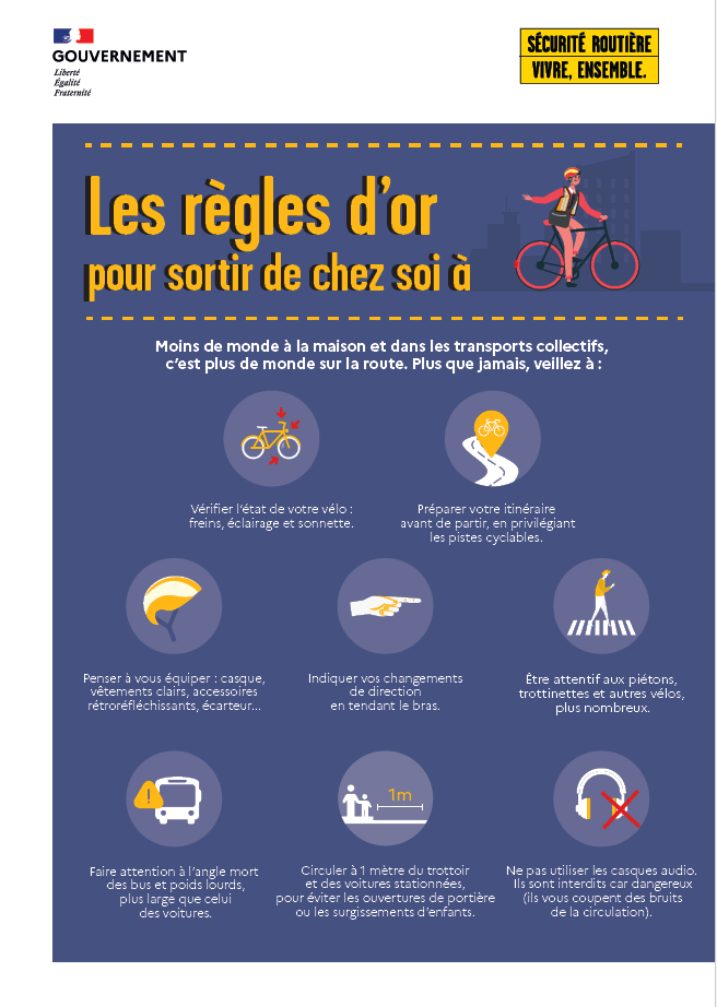 Ville Annonay - Règles d'or pour sortir de chez soi à vélo