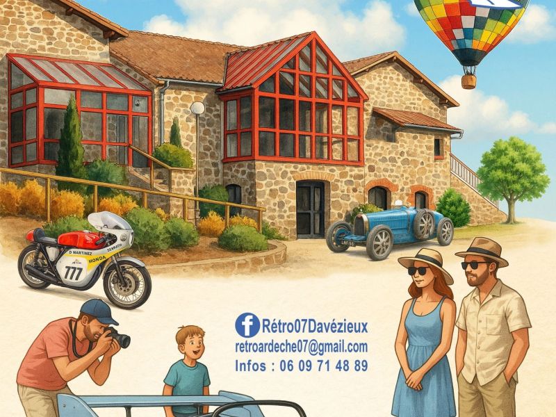 RÉTRO 07 DAVÉZIEUX : 8ème salon de la voiture et de la moto ancienne
