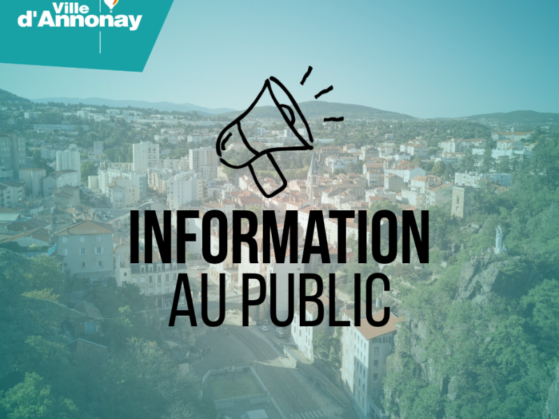 Information au public – Déplacement d’un tronçon de chemin rural par voie d’échange