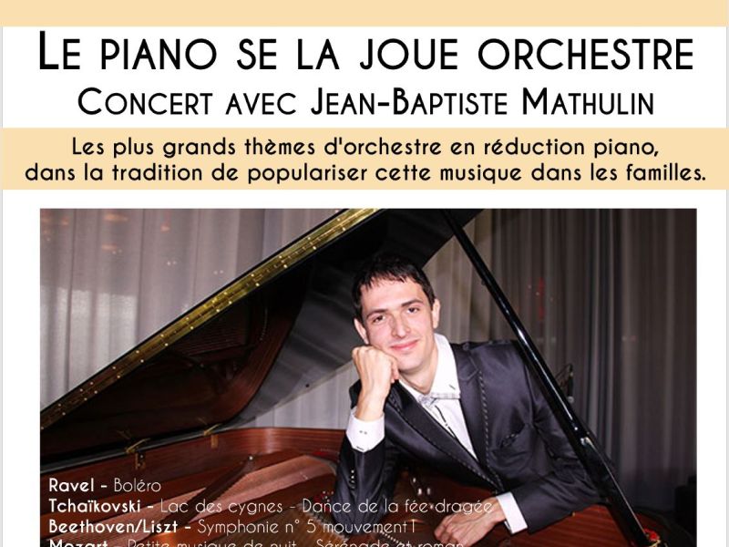 Concert piano à queue au temple