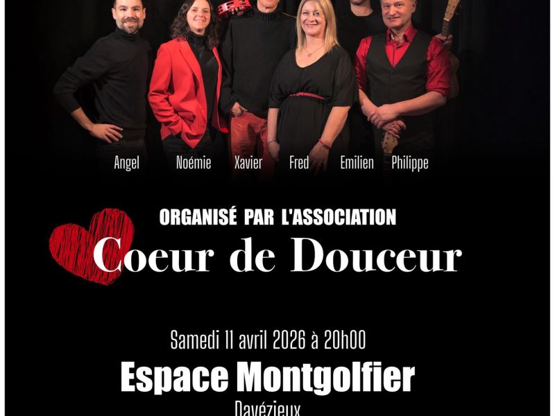 CONCERT SOLIDAIRE EN SOUTIEN A L'ASSOCIATION COEUR DE DOUCEUR AVEC FRED CHARRIER, XAVIER PESME, NOEMIE ROMERO, ET LEURS MUSICIENS TALENTUEUX