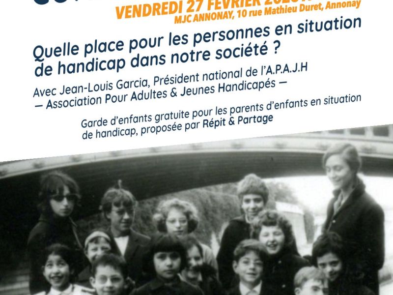CONFÉRENCE : Quelle place pour les personnes en situation de handicap ?