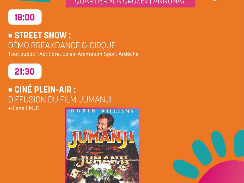 Ciné plein air - Projection du film JUMANJI