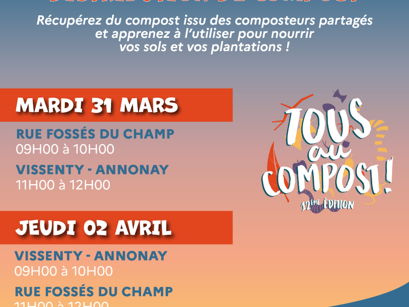 TOUS AU COMPOST : distribution de compost !
