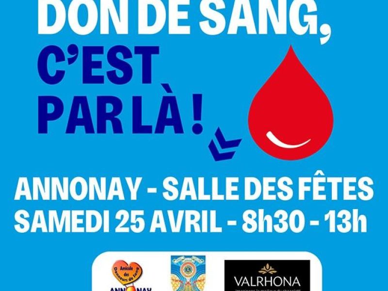 DON DE SANG à Annonay