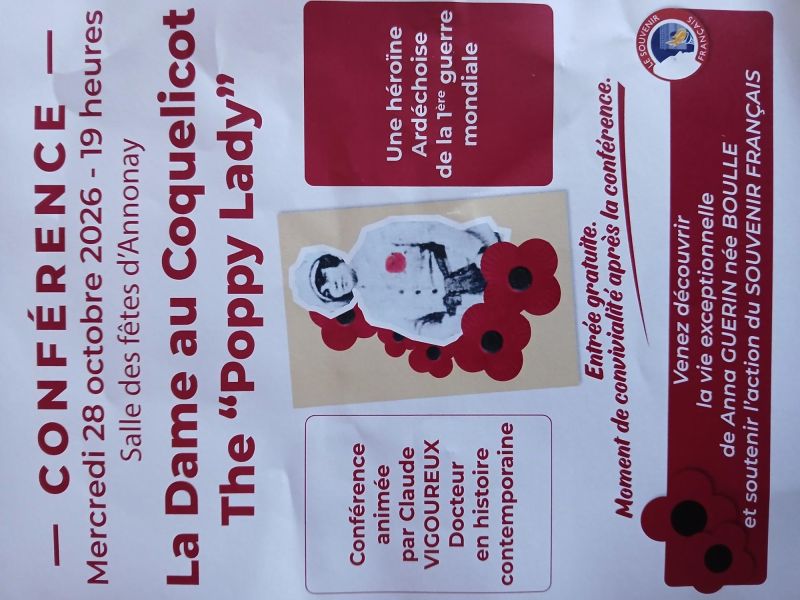 Conférence "la dame au coquelicot"