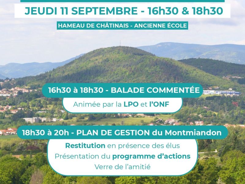 Réunion publique : Forêt du Montmiandon