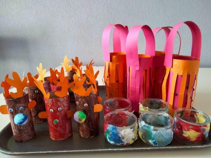 Atelier de décorations de Noël à l’école maternelle Vissenty